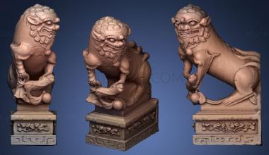 3D model Lion Statue 015 F (STL)